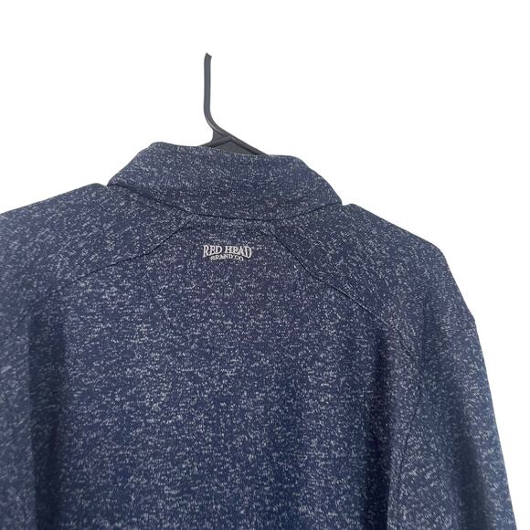 Red Head Men's Size XL Blue Half Button Pullover Henley Outdoor Sweater - Picture 6 of 9